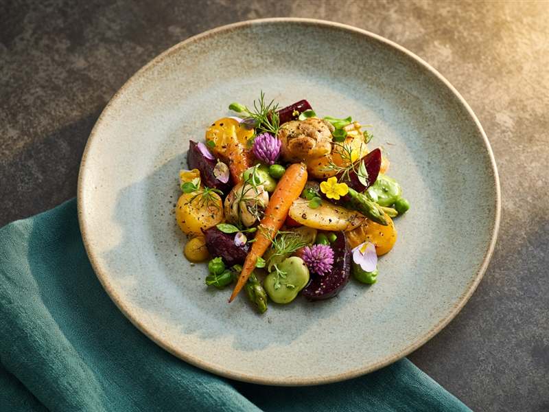 Assiette gastronomique signee MealScapeBit